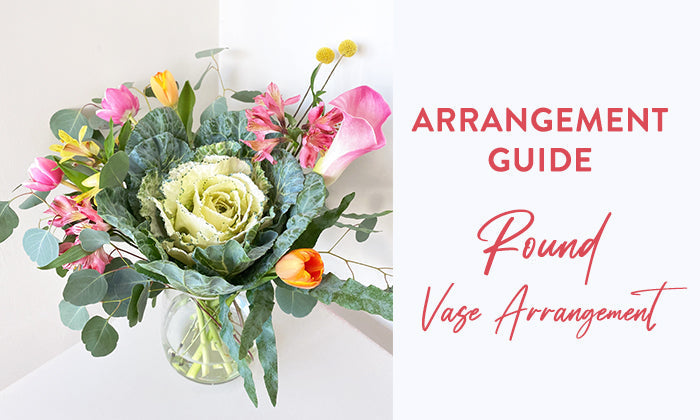 Flower Arrangement Guide: Round Vase Arrangement Style