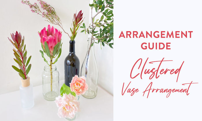 Flower Arrangement Guide: Clustered Vase Arrangement Style