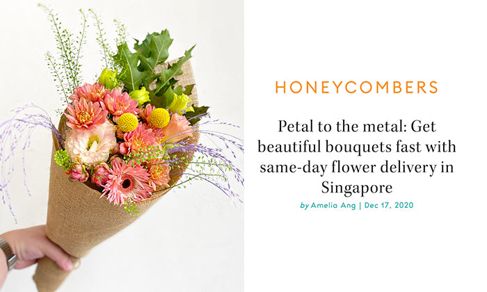 We are featured on Honeycombers for beautiful bouquets with same-day flower delivery!